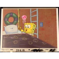 Keymaster Cel Original Animation Background Spongebob