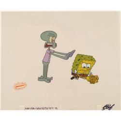 Original Art Hold It Spongebob Production Cel Animation