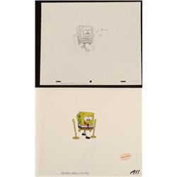 Drawing Original Cel Animation SpongeBob Put On Pants