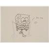 Image 2 : Drawing Original Cel Animation SpongeBob Put On Pants