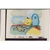 Image 1 : SpongeBob Pointing Cel Production Background Original