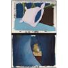Image 1 : 2 SpongeBob Squidward Pillow Orig Animation Backgrounds