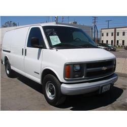 2002 Chevy 3500 Van Vin. 1GCHG35RX21199790 Mileage Automatic Sold ODT. Buyer responsible for smog, t