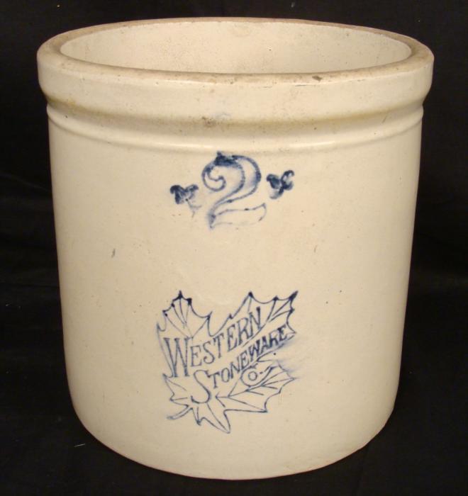 Western Stoneware Co. 2 Gallon Vintage Crock Pot