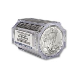 Lot of (20) Graded in Tube UNC- US Silver Eagles