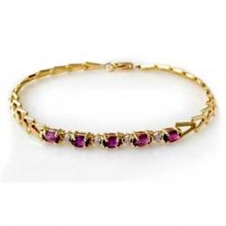 Amethyst Bracelet 10K YG- $ 3k GG GIA