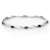 Image 1 : 2.02 ctw Emerald & Diamond Bracelet- $ 3K