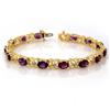9.55ctw Amethyst & Dia. Bracelet- $ 7k GG GIA