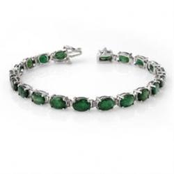 16.25 ctw Emerald Bracelet 10K- $ 9k GG GIA