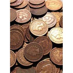 Lot of 50 Indian Head Cents- AG Circulated