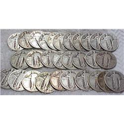 Silver Standing Liberty Quarters - 40 Coins