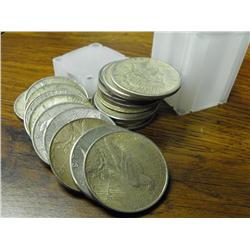 Lot of (20) Peace Silver Dollars