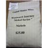Image 1 : SEALED US MINT BAG OF 2005-P BISON NICKELS (UNC)