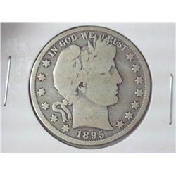 1895 BARBER HALF DOLLAR (VG)