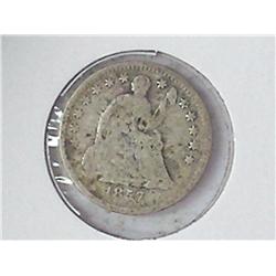 1857 SEATED LIBERTY HALF DIME