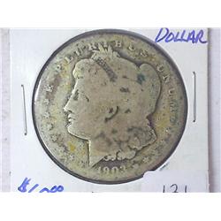 1903-S MORGAN SILVER DOLLAR