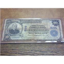 1902 US $10 NATIONAL CURRENCY (LARGE NOTE)