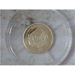 GOLD HISTORY OF AMERICA .5 GRAM OF .585 GOLD