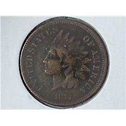 1873 INDIAN HEAD CENT (FINE)