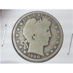 1900 BARBER HALF DOLLAR