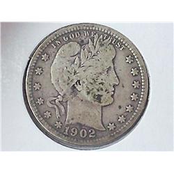 1902 BARBER QUARTER (FINE)