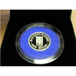 1989 BALLIWICK OF JERSEY PROOF 1 POUND