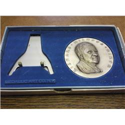 SILVER NIXON INAUGURAL MEDAL 4 3/4 OZ .999+ SILVER