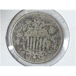 1866 SHIELD NICKEL
