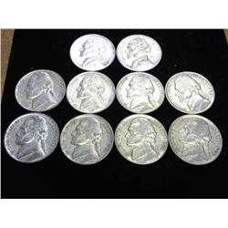 10-1943-P 35% SILVER WAR NICKELS (EF-UNC)