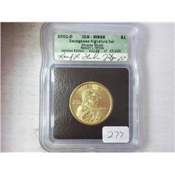2001-D SAC. $ SIGNATURE SET ICG MS66