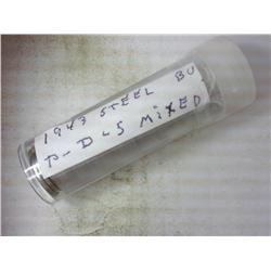 ROLL OF 49-1943-P/D/S STEEL CENTS (UNC)