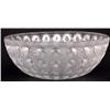 Image 1 : LALIQUE FRANCE CRYSTAL "NEMOURS" FLORAL BOWL