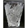Image 1 : LALIQUE FRANCE CRYSTAL "ISPAHAN" ROSE VASE