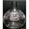 Image 1 : LALIQUE FRANCE CRYSTAL "ATOSSA" VIOLET FLOWER