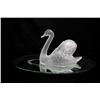 Image 2 : LALIQUE FRANCE CRYSTAL PAIR OF SWANS w MIRRORS