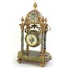 Image 1 : ANTIQUE ONYX & CLOISONNE FRENCH MANTLE CLOCK