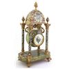 Image 5 : ANTIQUE ONYX & CLOISONNE FRENCH MANTLE CLOCK