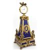 Image 1 : NAPOLEONIC SILVER GOLD WASH & LAPIS CLOCK