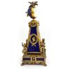 Image 4 : NAPOLEONIC SILVER GOLD WASH & LAPIS CLOCK
