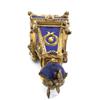 Image 5 : NAPOLEONIC SILVER GOLD WASH & LAPIS CLOCK