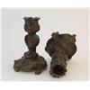 Image 3 : ANTIQUE PAIR OF BRONZE ART NOUVEAU CANDLESTICKS