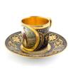 Image 4 : ANTIQUE HAND PAINTED ROYAL VIENNA DEMITASSE SET