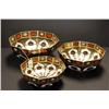 Image 1 : 3 ROYAL CROWN DERBY OCTAGON SHAPED BOWLS