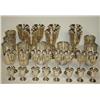 Image 1 : 32 PIECES OF 950 STERLING SILVER STEMWARE