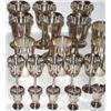 Image 3 : 32 PIECES OF 950 STERLING SILVER STEMWARE