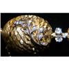 Image 3 : 18KT YELLOW GOLD DIAMOND LEAF ACORN BRACELET