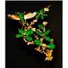 Image 5 : IMPERIAL EMERALD GREEN JADEITE TREE OF LIFE PIN