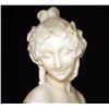 Image 3 : CONTINENTAL IVORY BUST OF WOMAN ON BASE SIGNED