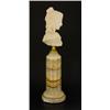 Image 6 : CONTINENTAL IVORY BUST OF WOMAN ON BASE SIGNED
