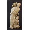 Image 1 : ORIENTAL IVORY FIGURE OF MAN WOMAN AND BIRD